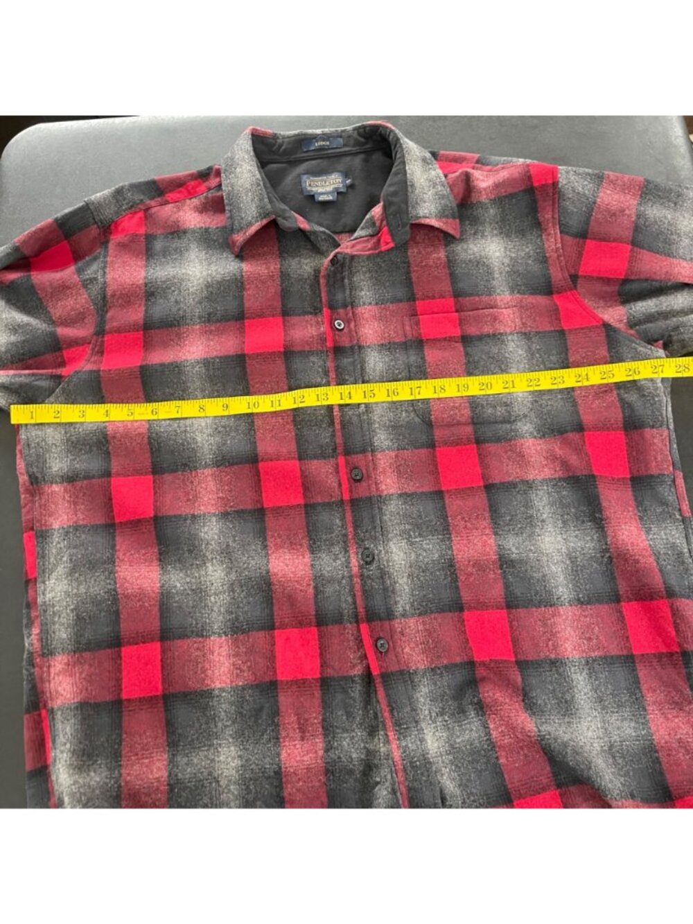 Pendleton Mens Lodge Shirt Size XXL Plaid Virgin Wool Flannel Rustic Heritage - Picture 8 of 9
